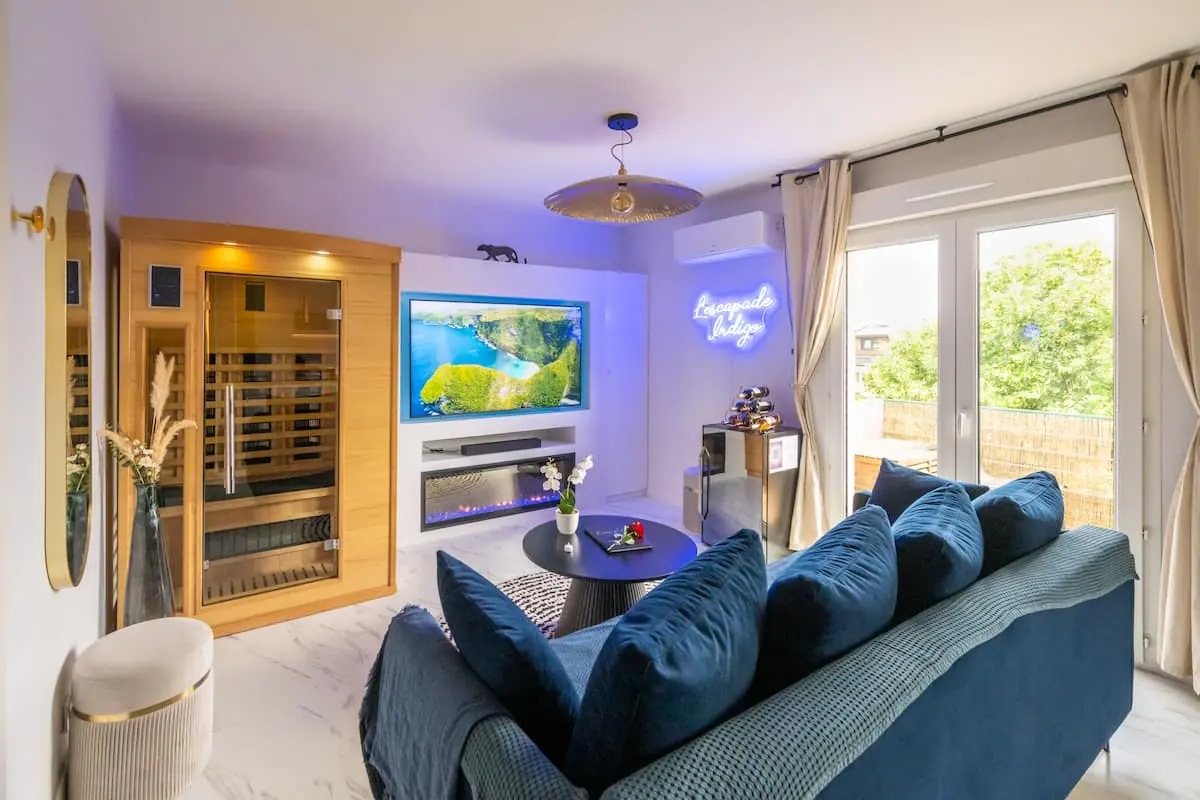 L'escapade Indigo — Balnéo & sauna — logement géré par LC Prestige Conciergerie à Tournefeuille